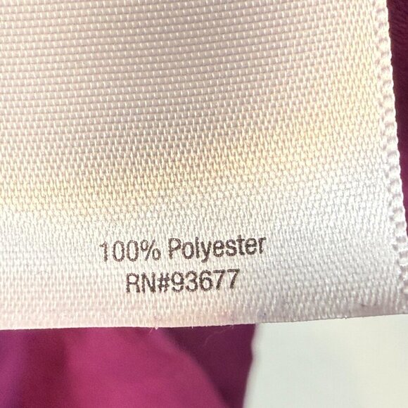 Purple Top Tunic Blouse Button Up Lace Long Sleeve Business Holiday 2X - Picture 6 of 8